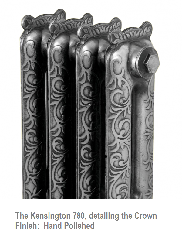 Kensington 780 Cast Iron Radiator - 40 Sections, 780 x 2874mm